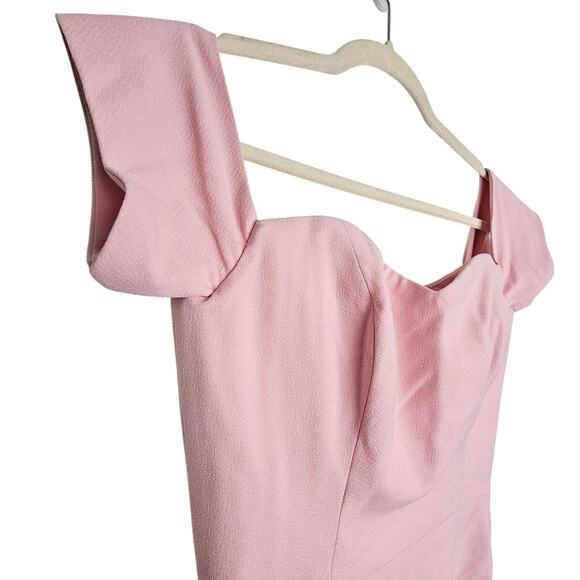 Dress The Population Dress Pink Midi Sheath Dress Sweetheart Neck Women XS - Picture 4 of 8